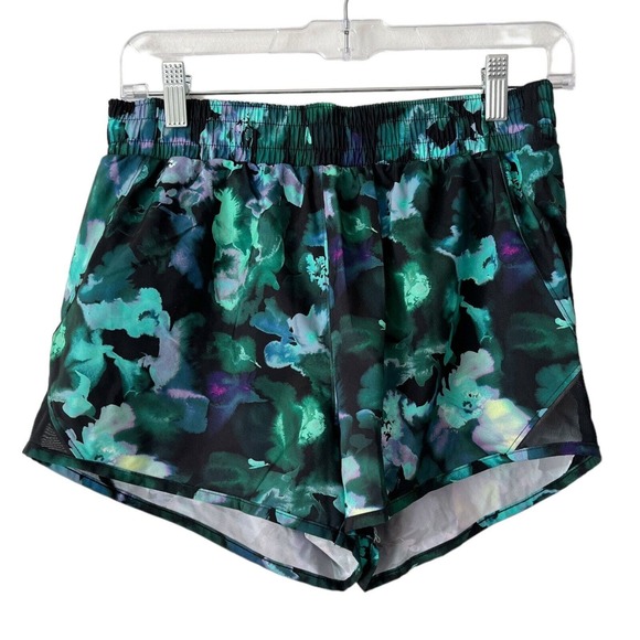 All In Motion Lined Floral Print Lined Women’s Running Shorts Size Small - Picture 1 of 5
